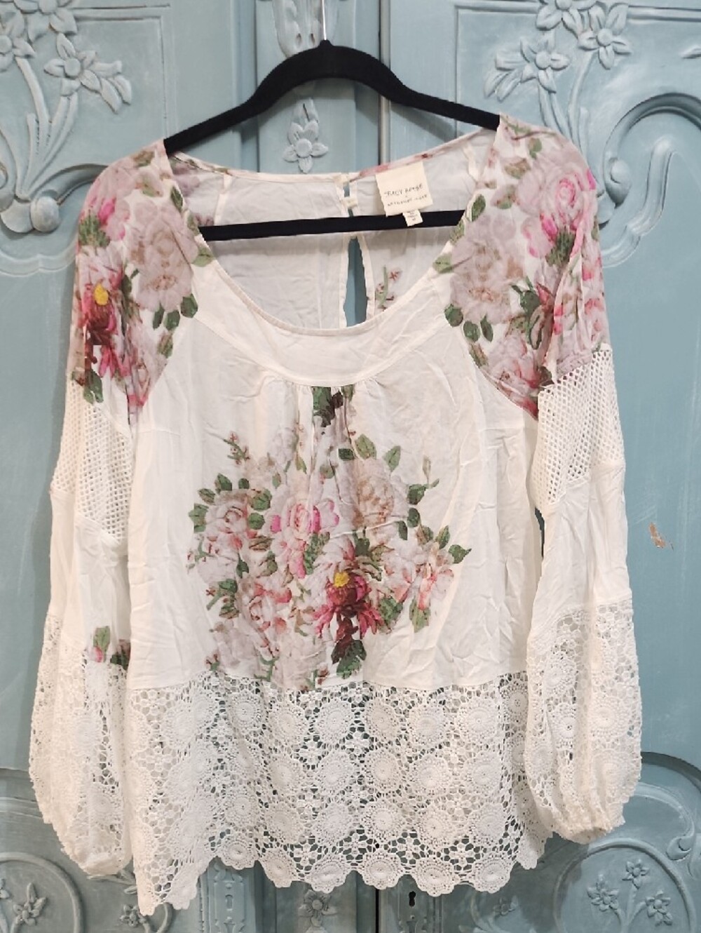 Tracy Reese Anthropologie Floral Lace Blouse Never Worn Rare - Picture 5 of 10
